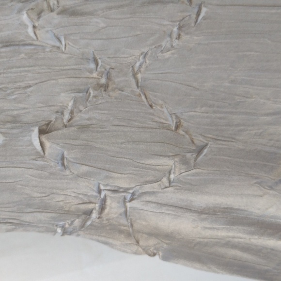 Komarov Ombre Charmeuse Dress & Chiffon Jacket Oyster Smoke PXL - Picture 8 of 16